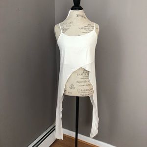 Nasty Gal white crop top - new